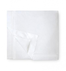 Sferra Finna White Full/Queen Duvet Cover - 88X92