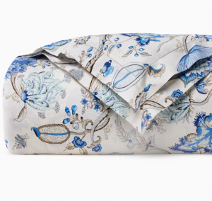 Sferra Pondicherry Sea Full / Queen Duvet Cover 88X92