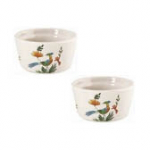 Gien Oiseaux De Paradis Ramekins- Set  2