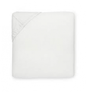 Sferra Sereno White 17" Deep King Bottom Fitted - 54X75X17