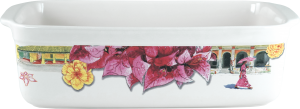 Gien Route Des Indes Cake Mould / Loaf Pan - 11.75" x 5.5"