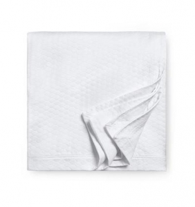 Sferra Favo White Full/Queen Duvet Cover - 88X92