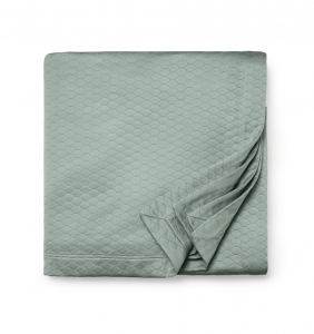 Sferra Favo Seagreen Twin Coverlet 75X95