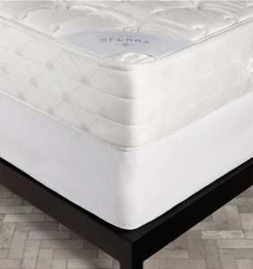 Sferra Perrio White Full Box Spring Cover 54X75+13