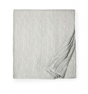 Sferra Ondate Dark Titanium Full/Queen Blanket Cover - 96X100