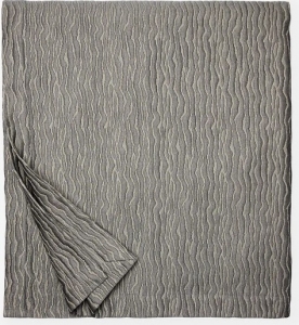 Sferra Ondate Gunmetal King Blanket Cover
