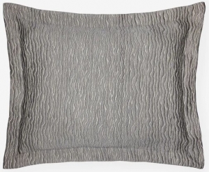 Sferra Ondate Gunmetal King Sham