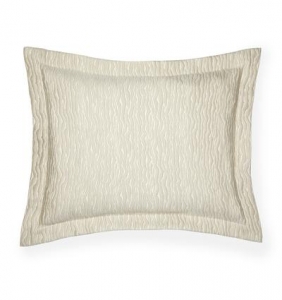Sferra Ondate Dark Khaki Standard Sham - 21X26