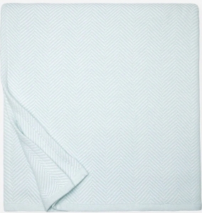 Sferra Camilo King Blanket   Aqua