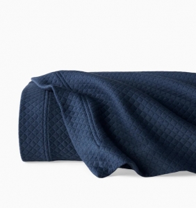 SFERRA Rombo Navy Twin Coverlet