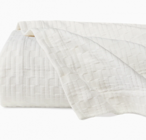 Sferra Lecce Oyster King Coverlet 114X100