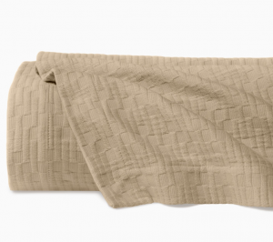 Sferra Lecce Sand Twin Coverlet 75X95