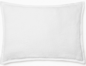 Sferra Sabino White Super Euro Sham 26X36