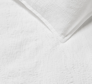 Sferra Sabino White Twin Coverlet 75X95