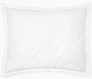 SFERRA Palatino White King Sham 21X36