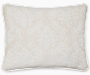 SFERRA Isabella White/Sand Jacquard Standard Sham 21X26
