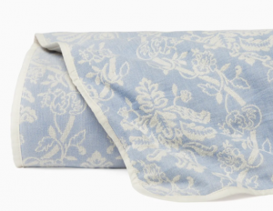 SFERRA Isabella Ivory/Sea Twin Quilt 75X95