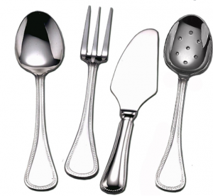 Couzon Le Perle Silverplate 4 Piece Hostess Set