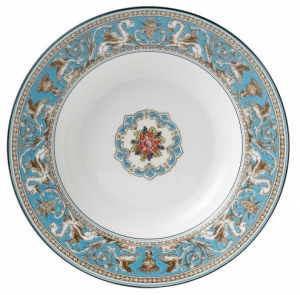 Wedgwood Florentine Turquoise Rim Soup - 9"
