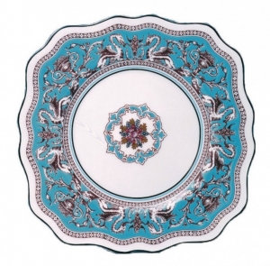 Wedgwood Florentine Turquoise Square Dessert Plate - 8"