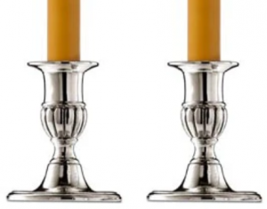 MATCH Pewter Caterina Candlesticks - Pair