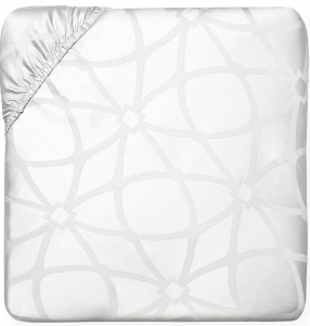 Sferra Giza 45 Porta White King Fitted Bottom Sheet 78X80X17