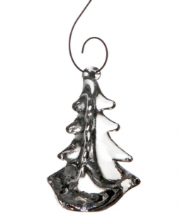 Simon Pearce Vermont Evergreen Tree Ornament