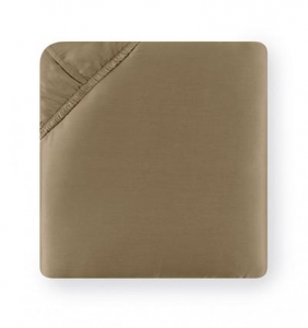 Sferra Giotto Dark Khaki Twin Bottom Fitted - 39 X 75 X 17