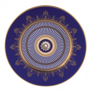Wedgwood Anthemion Blue Salad Plate - 8"