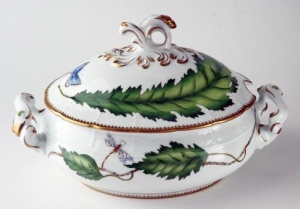 Anna Weatherley Green Leaf  Soup Tureen
