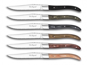 Couzon Louis Pakka Wood Steak Knives - Set 6
