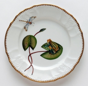 Anna Weatherley Frog On Lily Pad Salad Plate