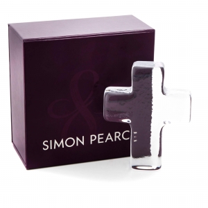 Simon Pearce Glass Cross