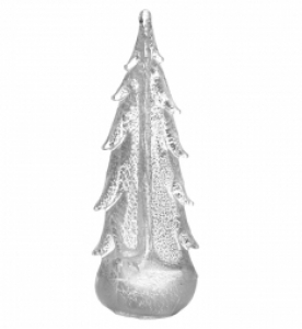 Simon Pearce Vermont Silver Leaf Evergreen Tree - 14"