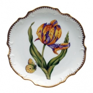 Anna Weatherley Old Master Tulips Bread & Butter - Purple / Yellow