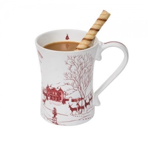 Juliska Country Estate Winter Frolic Ruby Mug - Set 6