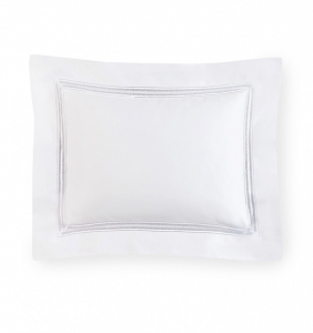 Sferra Diamante White Continental Sham - 26 X 26