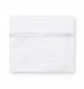 Sferra Diamante White Full/Queen Duvet Cover - 88 X 92
