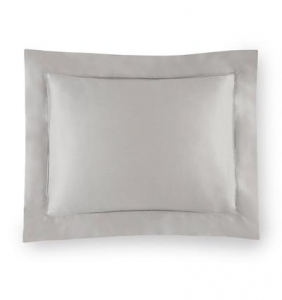 Sferra Giotto Grey Continental Sham - 26 X 26