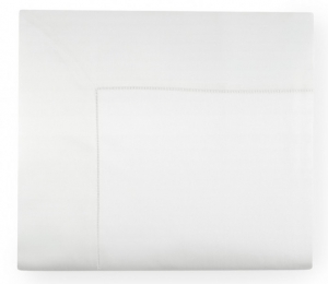 Sferra Giotto White King Flat Sheet - 114 X 114