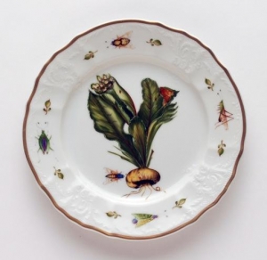 Anna Weatherely Antique Vegetables Turnip Salad Plate