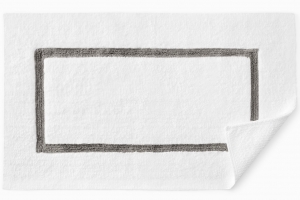 SFERRA Lindo Bath Rug White/Iron - 20X31"