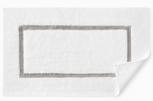 SFERRA Lindo Bath Rug White/Grey - 23X59"