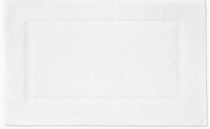 Sferra Lindo White/White Bath Rug - 23X59"