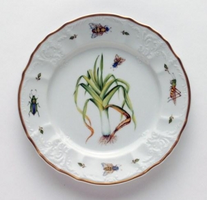 Anna Weatherely Antique Vegetables Leek Salad Plate