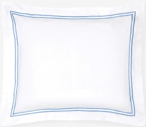 SFERRA Grande Hotel White / Ocean Boudoir Sham 12x16