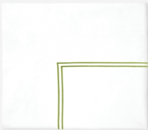 SFERRA Grande Hotel White / Fern - King Flat Sheet