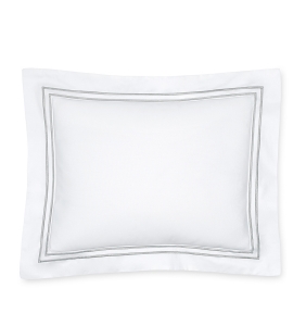 Sferra Grande Hotel White / Silver King Sham 21X36