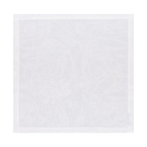 Le Jacquard Francais Tivoli White Napkin - 20" x 20" / Set 4