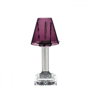 William Yeoward Crystal Carmen Amethyst Candle Lamp - 12"